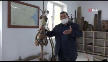 Bursa'da eşinin vasiyetini yerine getirerek köye müze kurdu