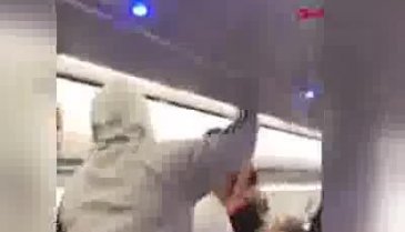 Porto Riko'da yolcu uçağında 'maske' kavgası