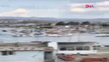 Deprem sırasında gelgit oluştu, tekneler sürüklendi