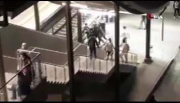 Kadın güvenlik görevlisine küfreden şahsa linç girişimi