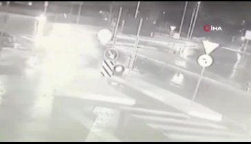 Motosikletli gencin feci kazası kamerada