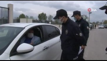 Bursa'da koronavirüslü sürücü trafik kontrolünde yakalandı