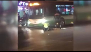 Bursa'da yaralıya ilk müdahaleyi polis yaptı