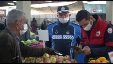 Bursa'da pazar esnafına HES kodu denetimi yapıldı