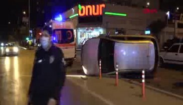 Bursa'da takla atıp yan yatan otomobilin alkollü sürücüsü: Hiçbir şeye sap olamadım