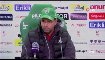 Bursaspor Teknik Sorumlusu Tan: "Son dakika penaltısıyla kazandığımız için mutluyuz"