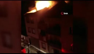 Bursa'da karantinada olan ailenin evi yangında kullanılamaz hale geldi