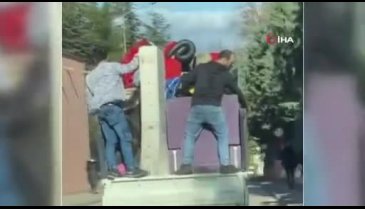 Bursa'da kamyonet kasasında tehlikeli eşya taşıma