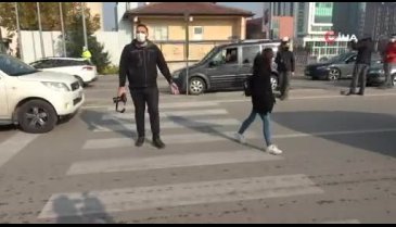 Bursa'da 'önce yaya' uygulaması