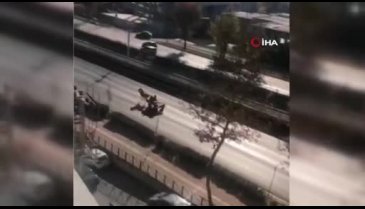 Bursa'da at arabalı hırsız ters yönde dehşet saçtı