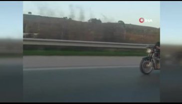 Bursa'da motosiklet üzerinde ölümüne yolculuk