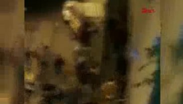 Yasağı ihlal edenlerin polis aracını görünce çığlık çığlığa kaçtığı anlar kamerada
