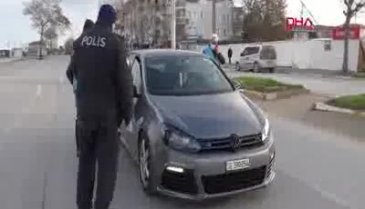 Kimlik sorduğu polislerin ateşini ölçtü