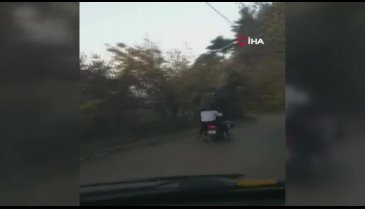Bursa'da sokağa çıkma kısıtlamasını 1 motosiklete 6 kişi binerek deldiler