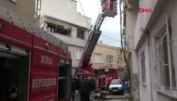 Bursa'da yangından çok korana tehlike saçtı