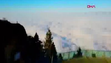 Bursa'nın üzerini kaplayan bulutlar, doyumsuz bir manzara oluşturdu