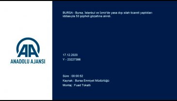 Bursa merkezli yasa dışı silah ticareti operasyonunda 53 şüpheli gözaltı
