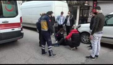 Bursa'da boş yolda kaza yaptı