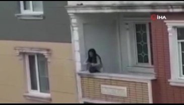 Sinir krizi geçiren kadın intihara kalkıştı