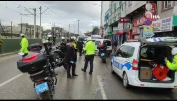 Bursa'da polis uygulama noktasında zincirleme kaza!