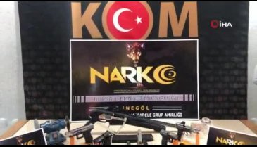 Bursa'da uyuşturucu ve silah operasyonu