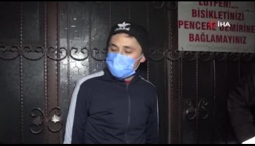 Ekiplerden kaçan genç bir de dalga geçti!