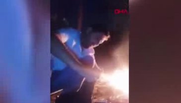 Boğazını kestiği tavuğu ateşe atıp, cinler alemine adadı!