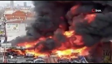 Bursa'da şehir merkezinde yangın! -3