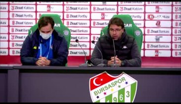 Bursaspor Teknik Sorumlusu Tan: Etkinlik ve konsantrasyon kısmında iyi değildik