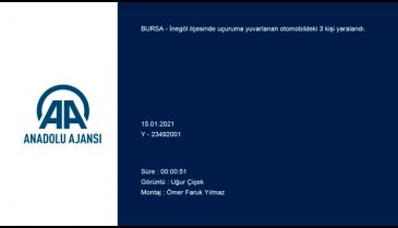 Bursa İnegöl'de otomobil uçuruma yuvarlandı