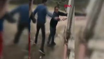 Kelepçe ile kamyonete bağladılar!