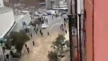 Madrid'de bir binada şiddetli patlama meydana geldi
