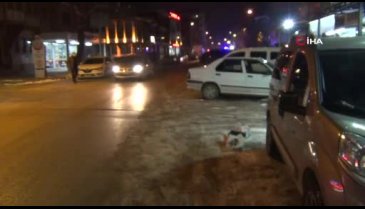 Bursa İnegöl'de hava buz kesti