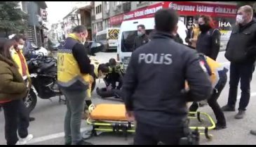 Bursa'da kısıtlamada hatalı dönüş yaptı, motosikletli polise çarparak yaraladı