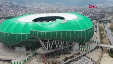Bursa'da maç öncesi stadyumda korkutan yangın
