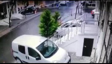 Ölümden saniyelerle kurtuluş kamerada