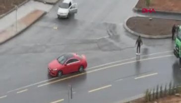 Kadını böyle kurtardılar!