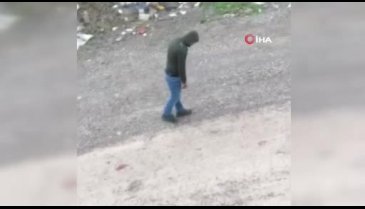 Bali çeken gencin içler acısı hali kameraya yansıdı