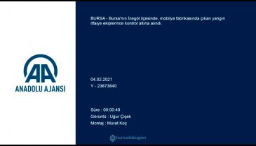 Bursa'da mobilya fabrikasında yangın!