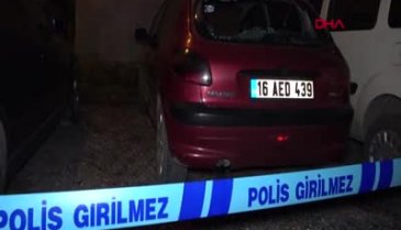 Bursa'da evinin önünde alkol alan grubu uyaran engelli hem darbedildi hem de otomobiline ateş edildi