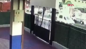 Bursa'da direksiyonda kriz geçiren sürücünün kaza anı kamerada