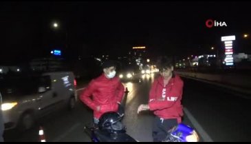 Bursa'da "motosikletim bozuldu" bahanesi işe yaramadı