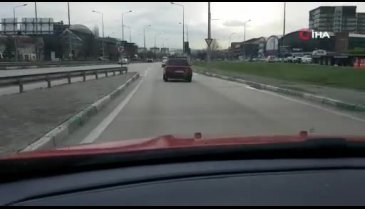 Bursa'da tüple gezen sürücü şaşırttı