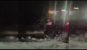 Bursa'da kardan geriye kalan gülümseten anlar kaldı