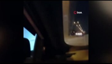 Kazayı izlemek için yavaşlayan otomobile otobüs çarptı