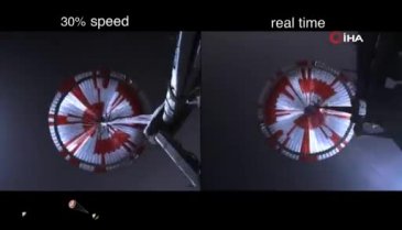 NASA, Perseverance'nin Mars'a iniş anına ait görüntüleri paylaştı