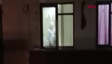 Karşı apartmandaki kadına bakıp mastürbasyon yaptı