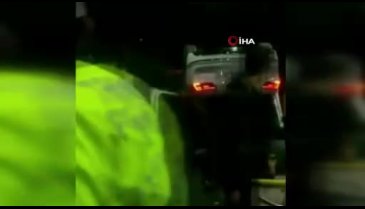 Lüks cip kontrolden çıkarak benzinliğe daldı: 4 yaralı