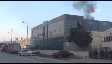Bursa İnegöl'de, tekstil fabrikasında çıkan yangın korkuttu