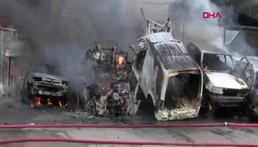Bursa'da oto yedek parça dükkanında yangın -2
